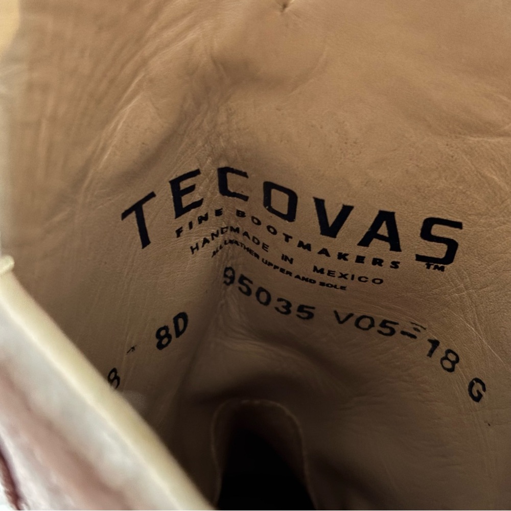 🤠 Tecovas Men’s Suede Western Boot - size 8D - Picture 8 of 9